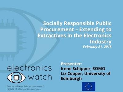 SRPP- Extending to Extractives in the Electronics Industry, April 2018