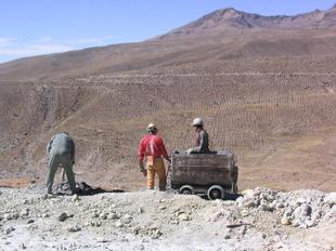 Tin mine in Bolivia