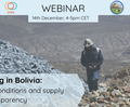 Bolivia tin mining webinar