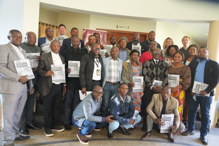 The SARW team hold copies of the Mining Monitoring Guidance