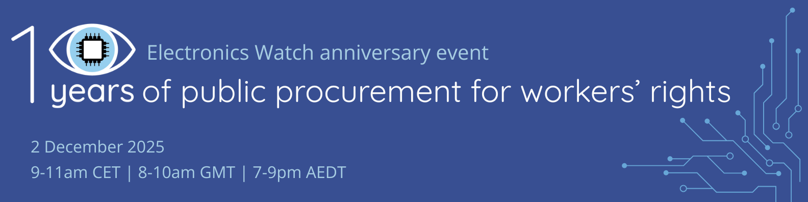 10 year event blue